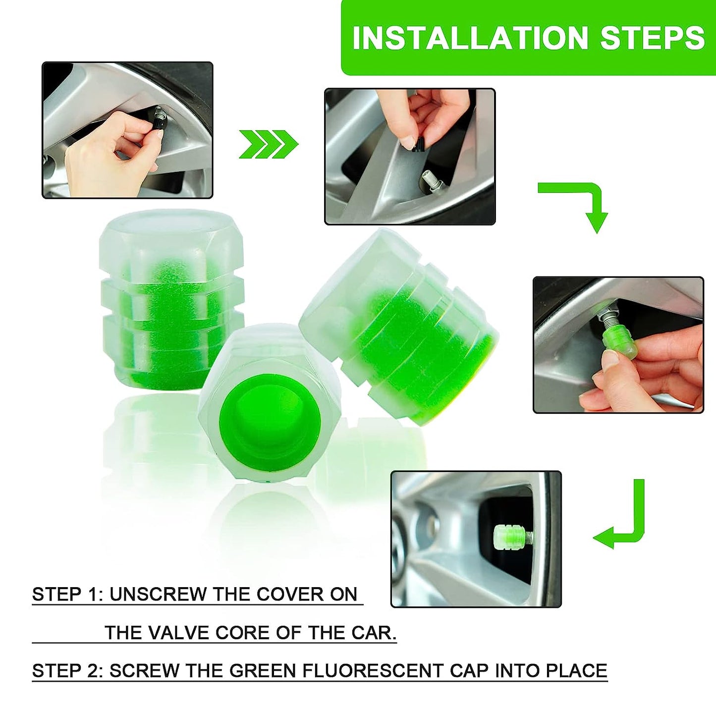 SILICON TIRE VALVE STEM GLOW CAP