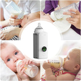 Baby Bottle Warmer Rechargeable USB Breastmilk Bottle LCD Display