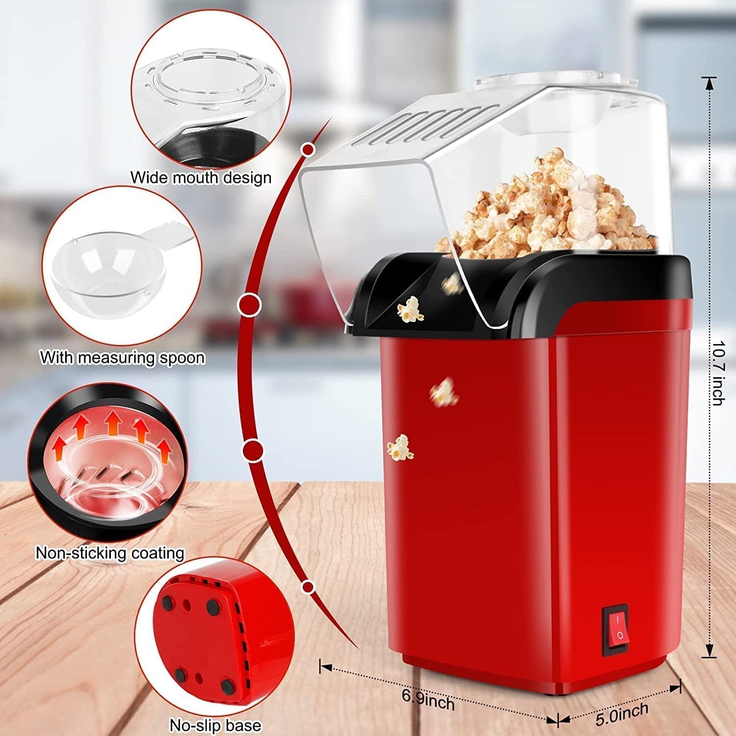Electric Popcorn Maker Squre Model