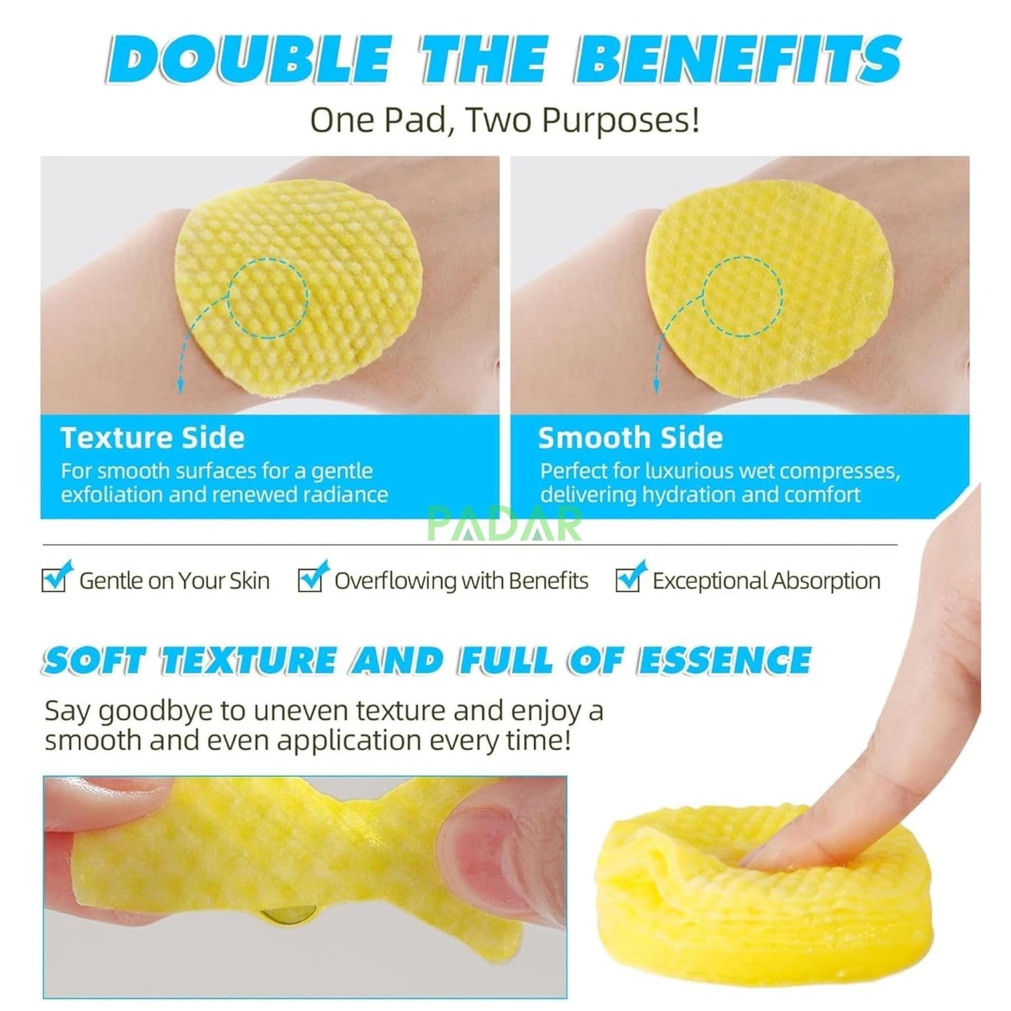 Turmeric Kojic Acid Face Cleansing Foaming Pads