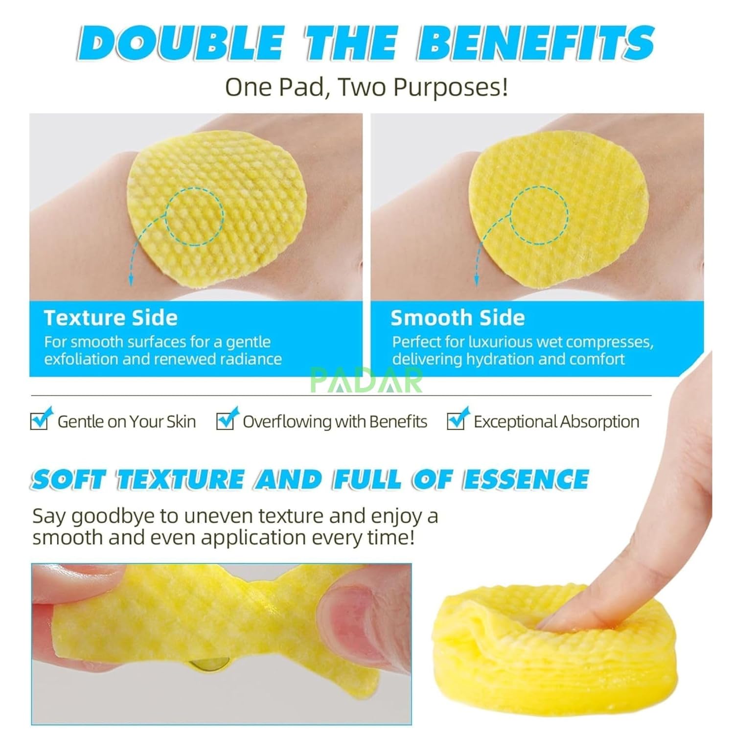 Turmeric Kojic Acid Face Cleansing Foaming Pads