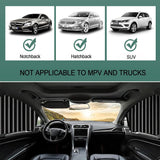 4pcs Car Privacy Curtains (Black)