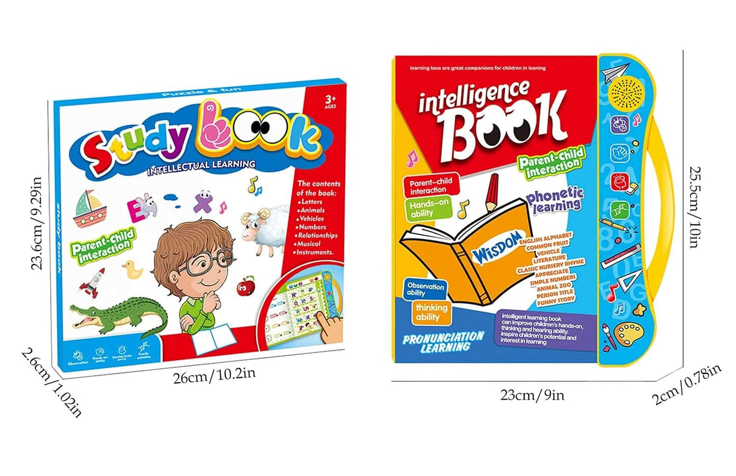 INTELLIGENCE E-BOOK FOR LEARNING BOOK WITH SOUND KIDS