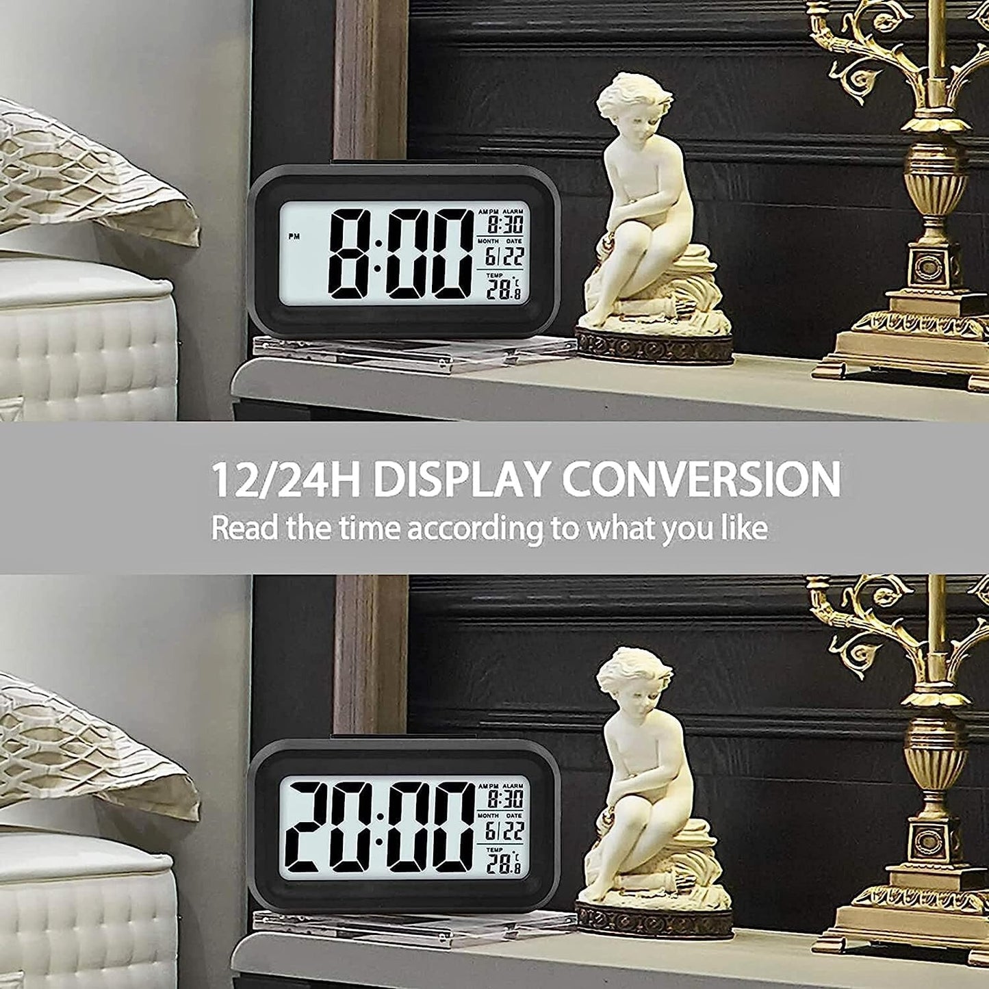 Small Black Digital Clock
