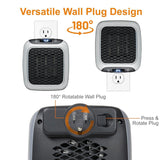 Wall-Mounted Electric Convector Heater – Silent Infrared Fan Stove for Bathroom, Bedroom & Greenhouse