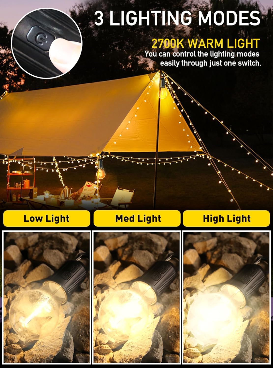 Multipurpose Portable Utility Bulb Camping Light