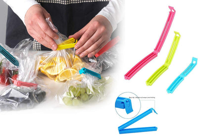 Food,Snack Pouch Bag Clip Sealer for Keeping Food Fresh for Home Kitchen | Plastic Camping Snack Air Tight Seal Sealing Bag Clips |Packet Vacuum Sealers Clip