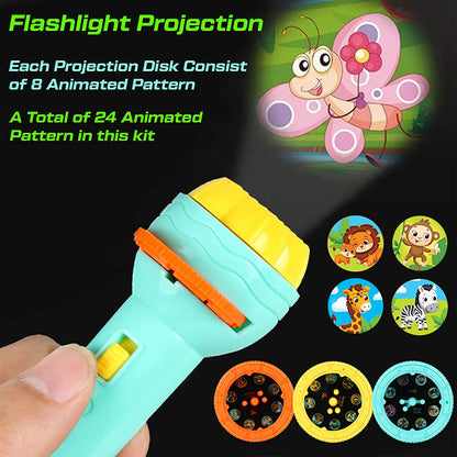 SLIDE MINI PROJECTOR FLASHLIGHT TORCH