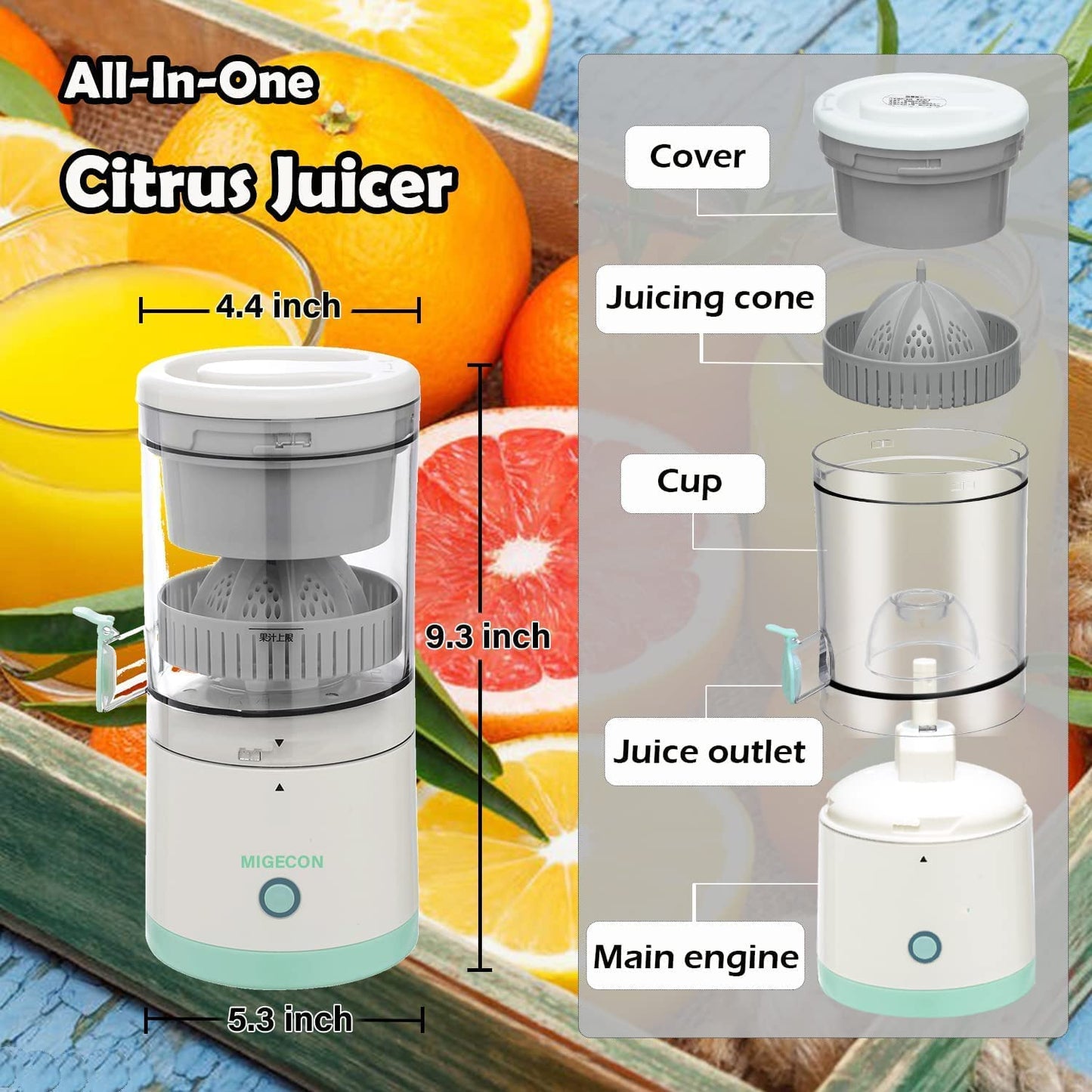 ELECTRIC ORANGE JUICE SQUEEZER