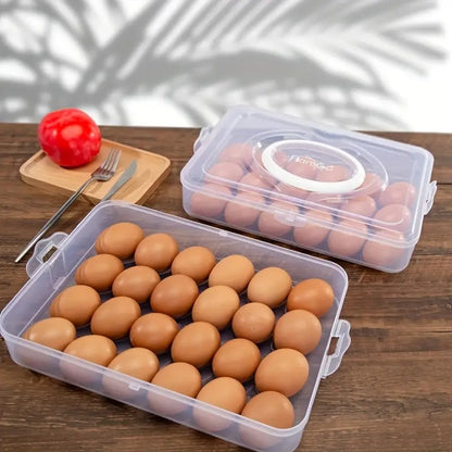 48 Grid Large Capacity Egg Box, Egg Carrier Container, Egg Storage Case, Eggs Tray Holder with Lid