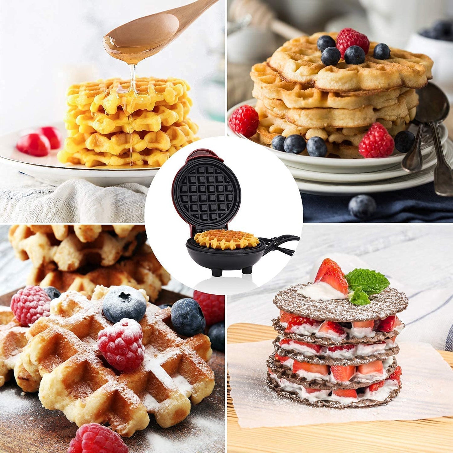 PORTABLE MINI WAFFLE MAKER