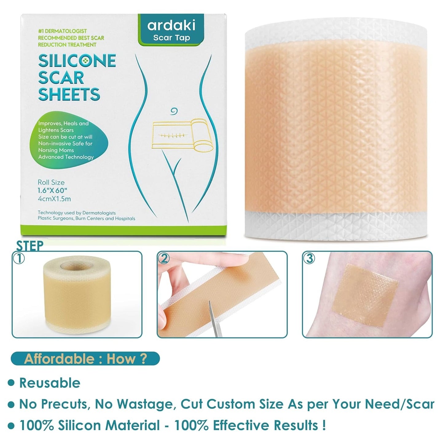 Silicon Scar Removal Tape