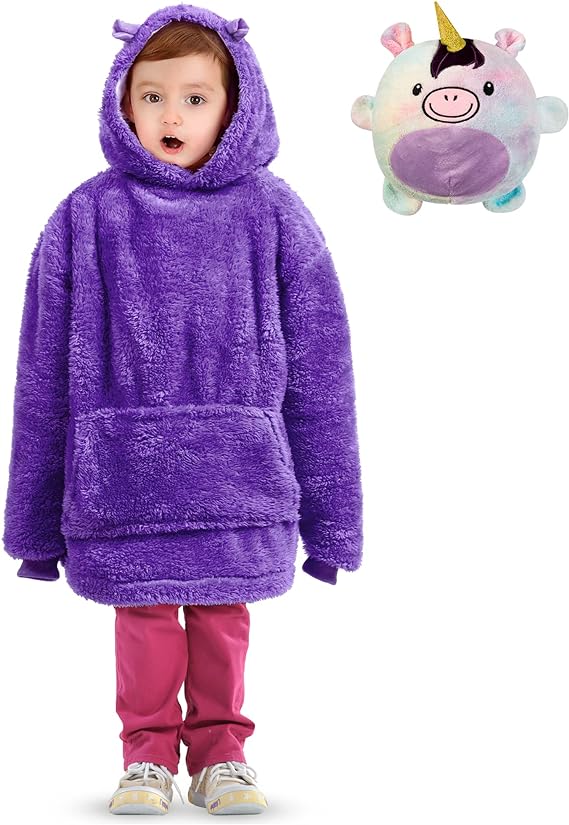 Kids Oversized Pet Hoodie Blanket