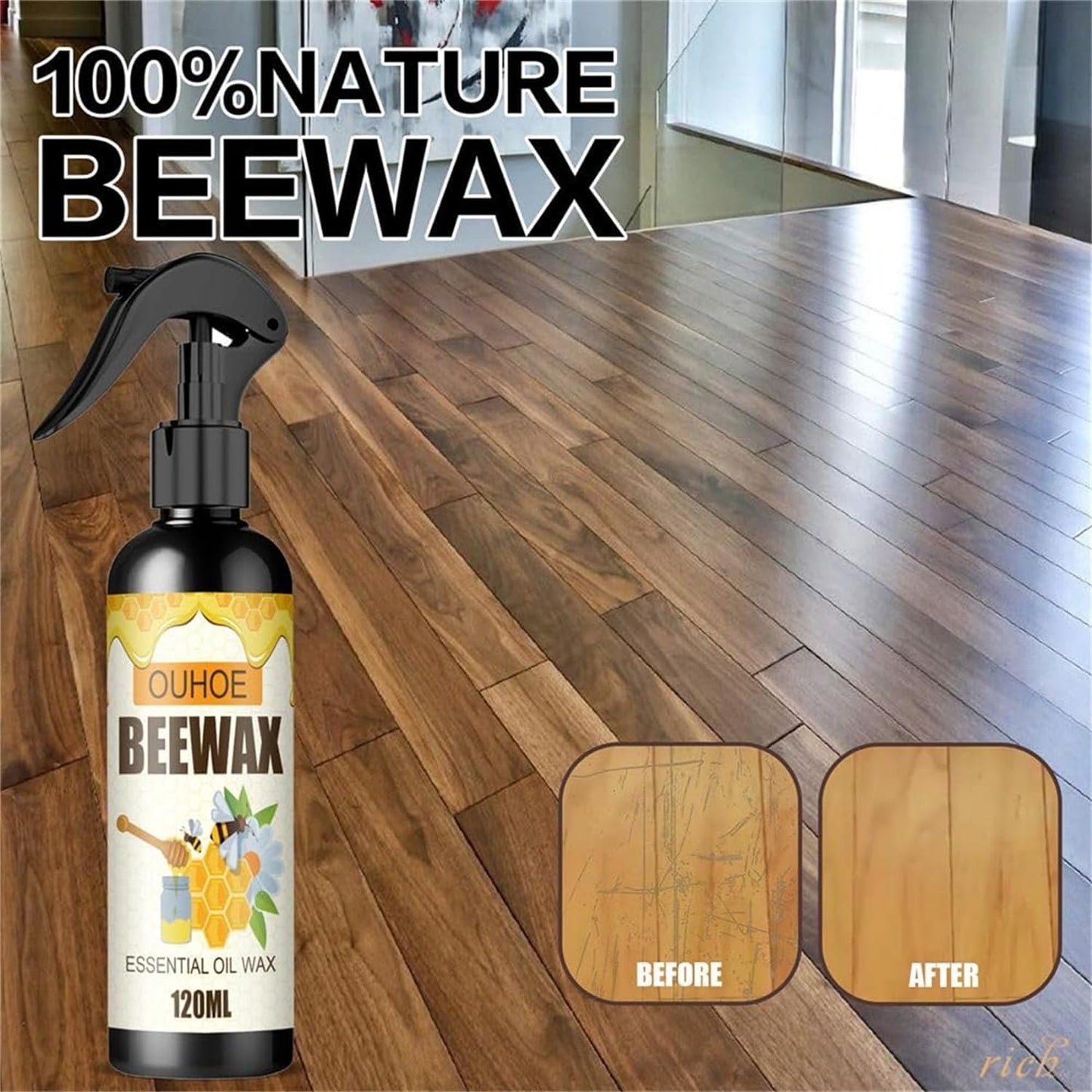 Furniture Polish And Cleaner For Wood Seasoning Beewax Spray