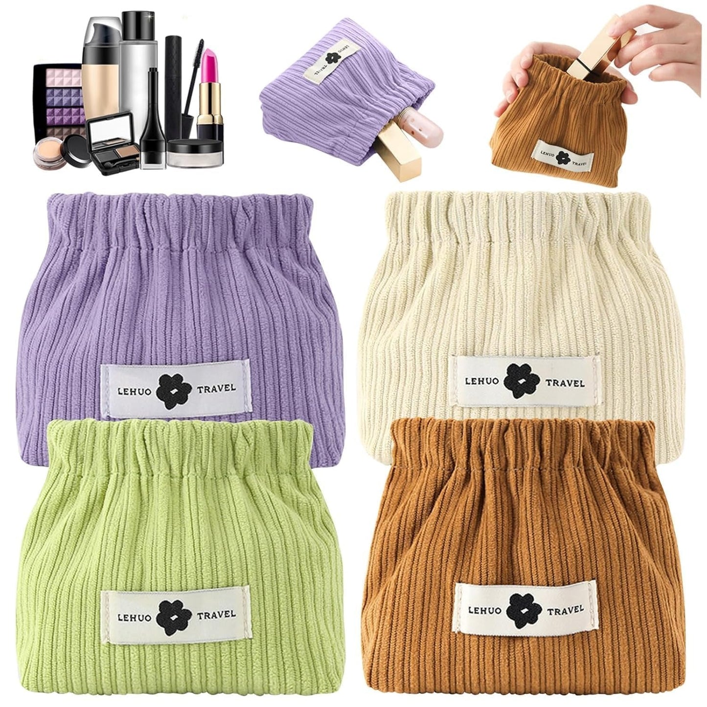 Mini Makeup cosmetic Bag Mini Elastic Storage Bag