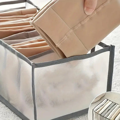 Organizer For Clothes 7 Grids Storage Organizer Multipurpose Organiser For Wardrobe Large Capacity Organizer, Storage Box For Clothes Organizer For Wardrobe Cloth Organizer