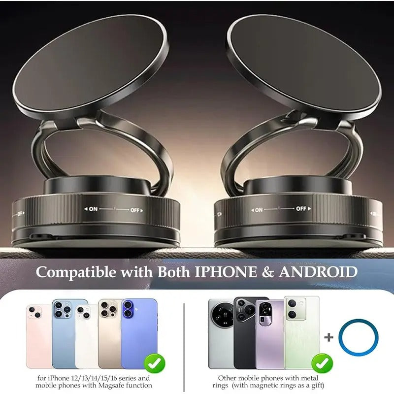 360° Vaccum Magnetic car Phones Holder