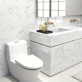 White Marble Sticker Waterproof  (60200)