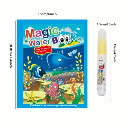 Water Magic Book, Magic Doodle Pen, Coloring Doodle Drawing Board Games for Kids, Educational Toy for Growing Kids