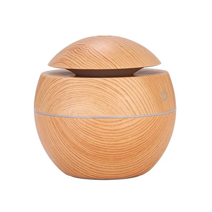 Magic Cup Cool Mist Humidifiers Essential Oil Diffuser Aroma Air Humidifier with Led Night Light Colorful Change for Car, Office, Babies, home, air humidifier for room (DARK WOODEN)