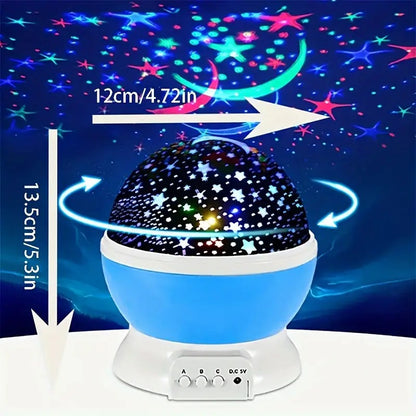 Star Master Galaxy Night Projector Lamp Ceiling Led Light 360 Rotating Colorful Lights Starry Space Projection Home Room Decoration Design, Toys Gift for Kids Boy Girl, Plastic, Multicolor