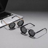 Men'S Retro Steampunk Rotating Fashion Glasses