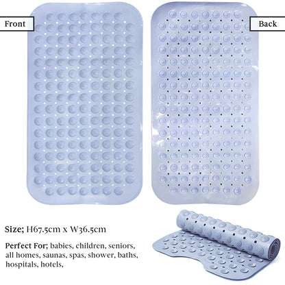 SQURE SHOWER MAT BLUE