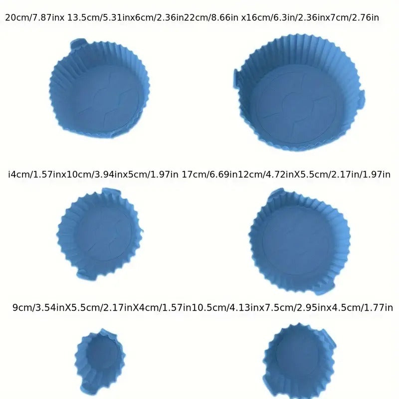 Air Fryer Silicone Pot 6 pc Set