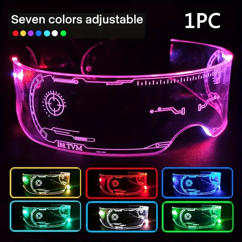 LED Sunglasses Luminous Goggles Light Up Eyeglasses Christmas Party Sunglasses Eyewear Holiday Xmas Christmas Party Favors Gift