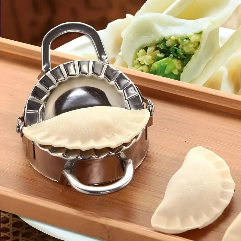 Stainless Steel Dumpling Maker(Momos Maker) Dough Press Mould Wrapper Dough Cutter for Kitchen Making Tools