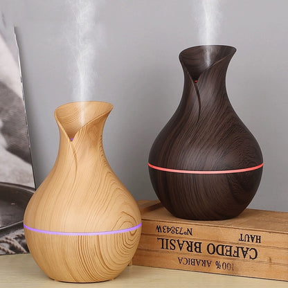 Clear Choice Wooden Cool Mist Humidifiers Essential Oil Diffuser Aroma Air Humidifier with 7 LED Light Colorful Change for Car Office Babies Home Multicolour