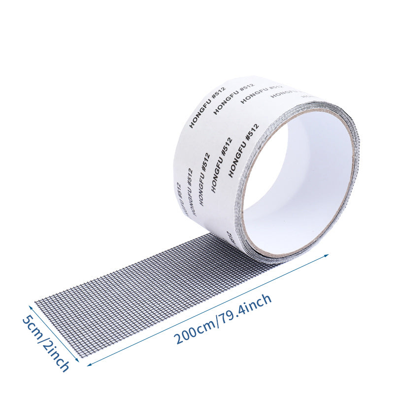 Window Screen Repair Tap, Strong Adhesive & Waterproof Window Mosquito net Covering Mesh Tape for Door Tears Holes Screen Patch Repair