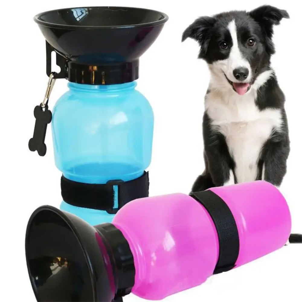 Plastic Puppies Dog Water Bottle,Leak Proof Portable Puppy Water Dispenser Drinking Feeder Pet Care Cup For Outdoor Walking,Hiking,Travel