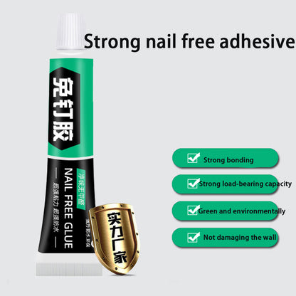 All-purpose Glue, Super Glue All Purpose Adhesive, Nail-free Glue Adhesive Sealant Quick-drying No-punch Adhesive Universal Strong Glue for Resin Ceramic Metal Glass