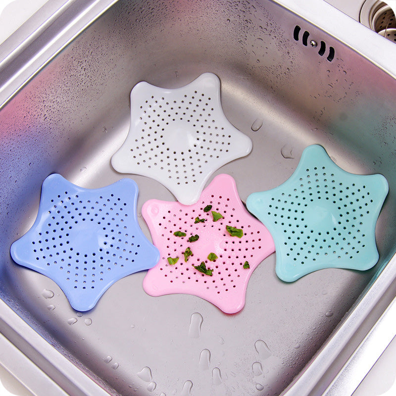 Star Shaped Silicone Bathroom Hair Catcher Sink Filter Drain/Strainer Catcher/Plastic Wash Jali for Kitchen/Wash Basin/Bathroom