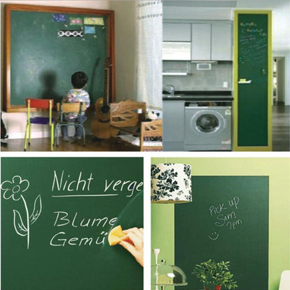 Green Board Wall Sticker Removable Decal Chalkboard With 5 Free Chalks For Home, School, Office, College, Room, Kitchen