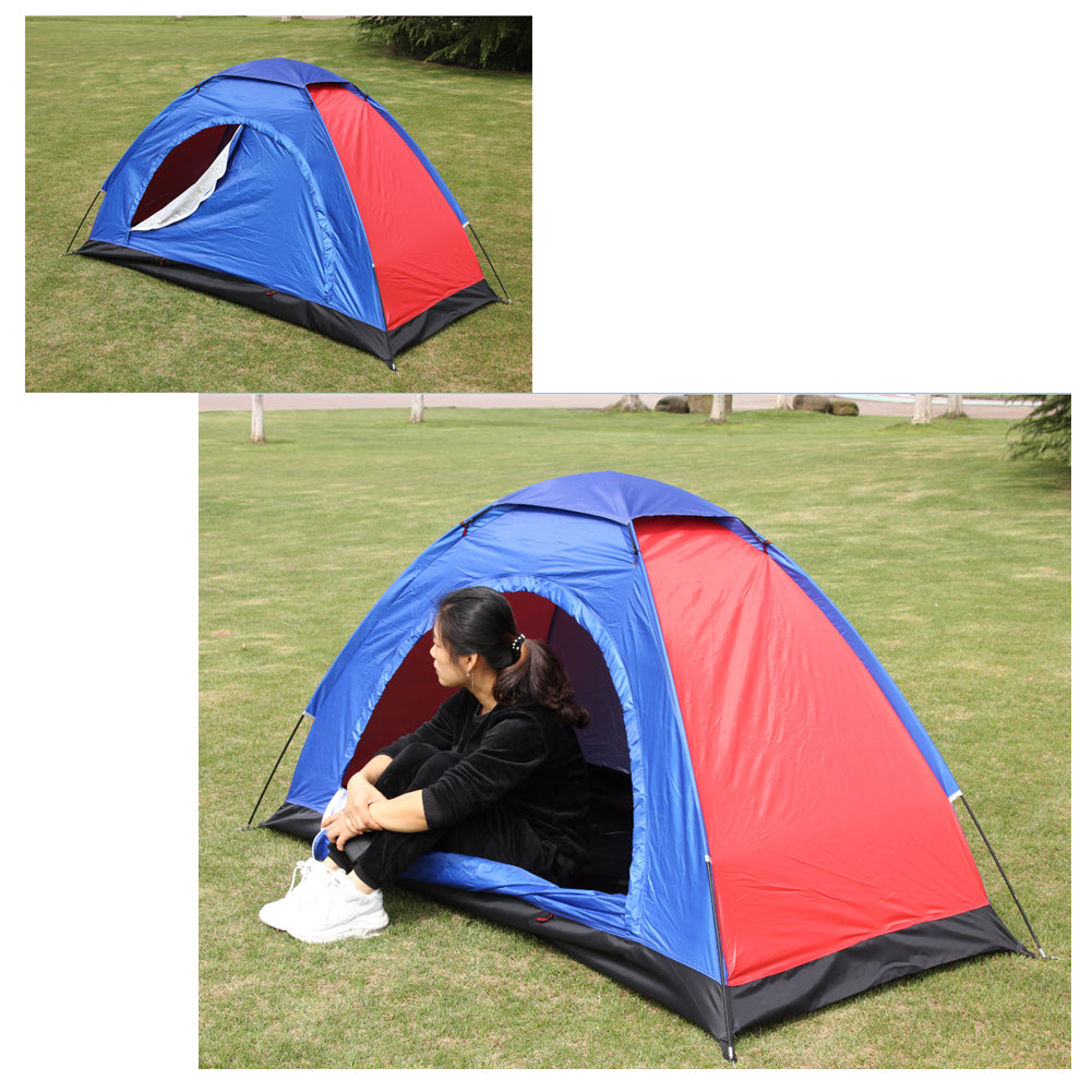 Picnic Camping Portable Polyester Tent (2 Person, Multicolor)