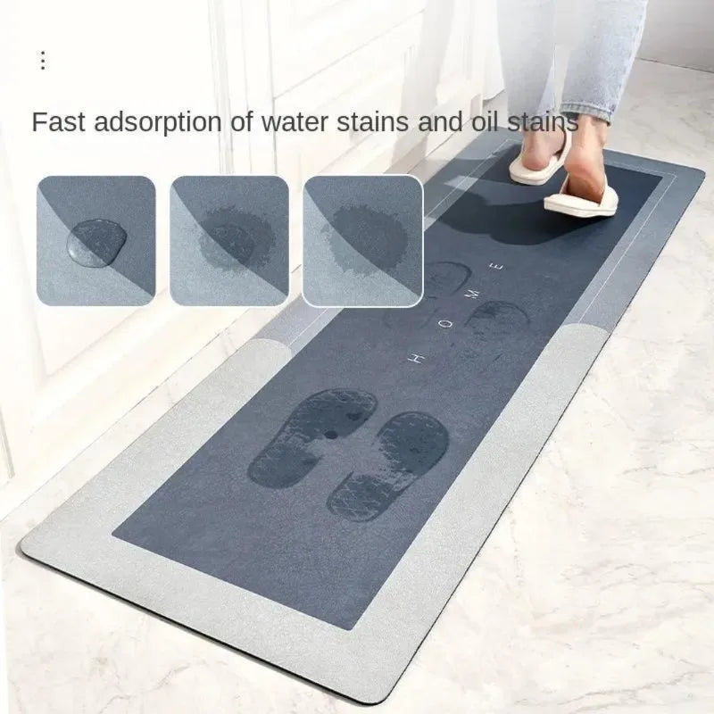 2 Pcs Kitchen Mats, Waterproof Memory Foam Kitchen Rugs, Standing Desk Mat Floor Mats, Comfort Runner Rug Carpets for Kitchen Floor, Sink