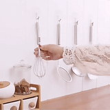 Adhesive Screw Hooks for Wall Without Drilling Pack of 10