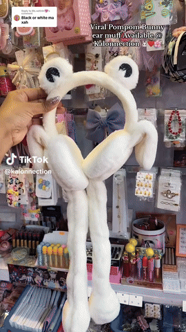 Winter Bunny Ear Earmuffs Moving Ear Kids Chu-Chu Sound