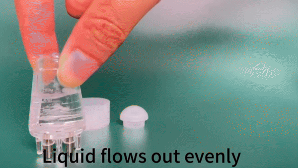 Squre hair oil applicator