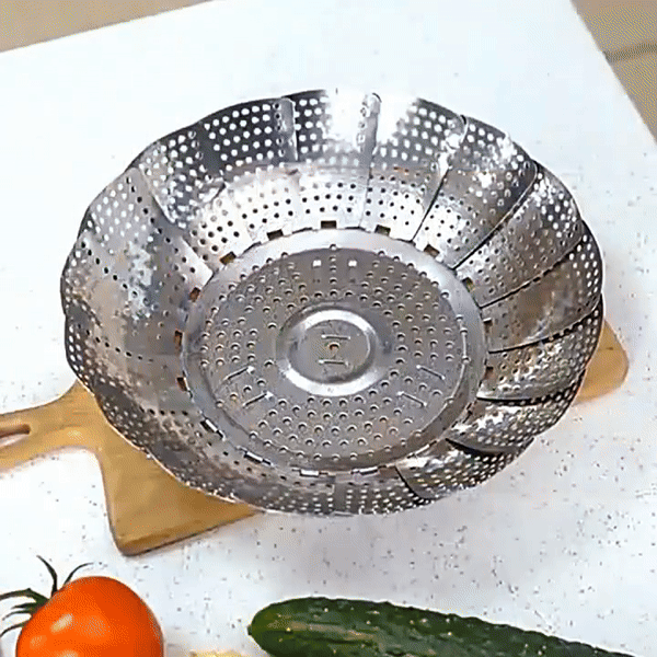 Stainless Steel Vegetable Steamer Basket  16.5 CM