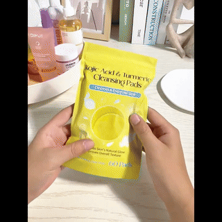 Turmeric Kojic Acid Face Cleansing Foaming Pads