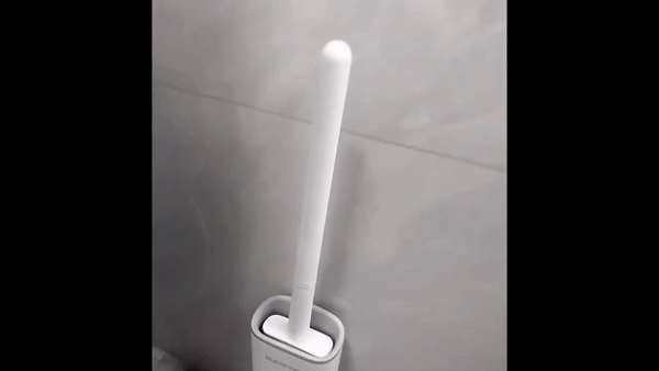 Silicone Toilet Brush with Slim Holder Flex
