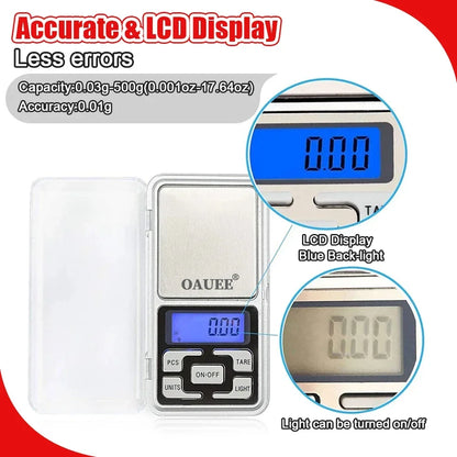 Jewellery Scale | Weight Scale | Digital Weight Machine | weight machine for gold | Electronic weighing machines for Jewellery 0.01G to 200G Small Weight Machine for Shop