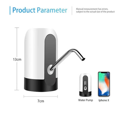 Water Dispenser, USB Charging Water Dispenser Pump Automatic Drinking Water Jug Dispenser for Universal 2-5 Gallon Office Camping Kitchen