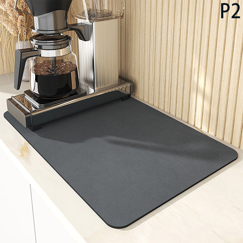 Dish Drying Mats for Kitchen Counter Coffee Mat Under Sink Mats for Kitchen Waterproof Dish Mat Drying Kitchen Mat Bar Mats for Countertop Coffee Bar Accessories(40x60)