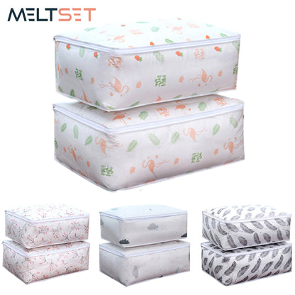 big size under bed Storage Organizer, Moisture Proof Mildew Proof Dust Proof Quilt Storage Bags, for Storing Quilts Coats, Jackets Pillows, Blankets Underbed Storage Bag