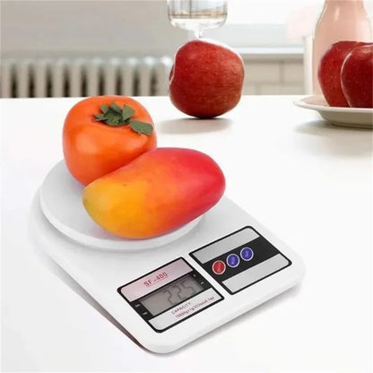 Digital Kitchen Food Weighing Scale For Healthy Living, Home Baking, Cooking, Fitness & Balanced Diet. | Weighing Scale With Digital Display Atom SF 400 10Kg x 1gms with 2 Batteries Included