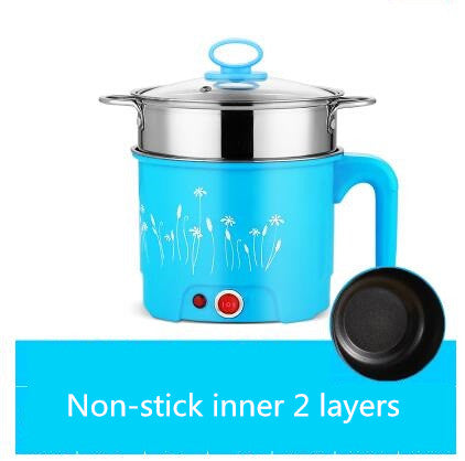 Electric 1.8 Litre Mini Cooker Kettle with Glass Lid Base Concealed Base Cooking Pot Noodle Maker Egg Boiler hot Pot Vegetable and Rice & Pasta PorridgeTravel Cookers and Steamer